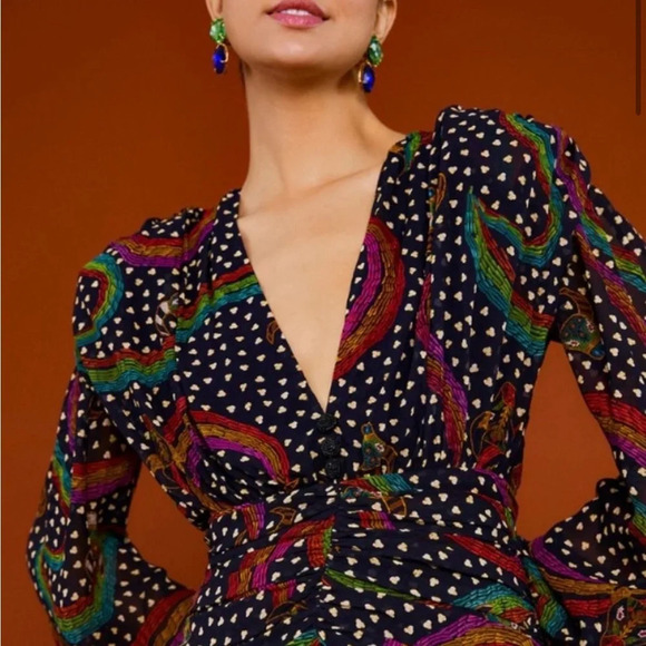 Farm Rio Rainbow Oxen Mini Dress - Picture 9 of 9